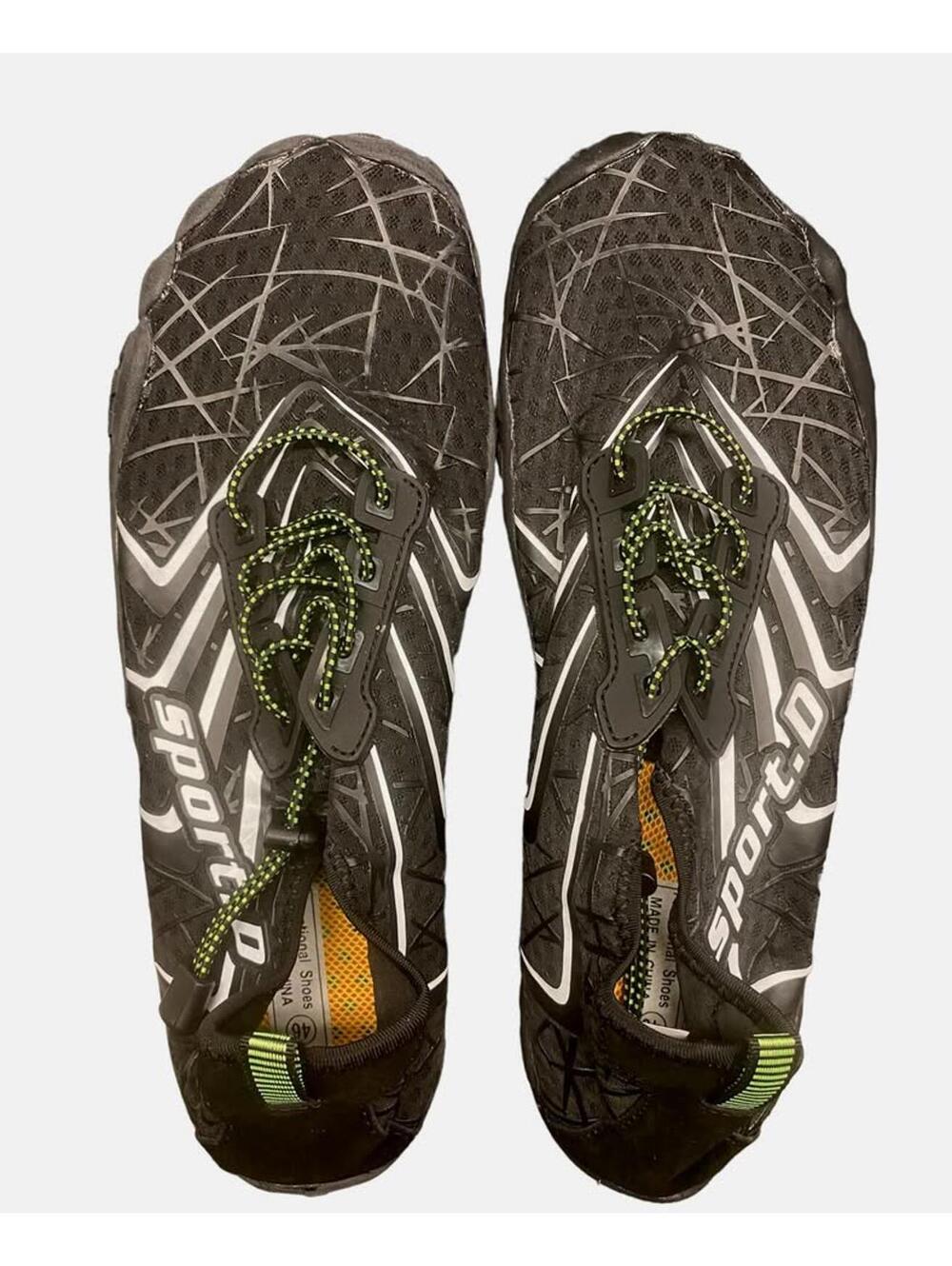 Sport.D Men's Black and Green Water Shoes Size 46 Brand New